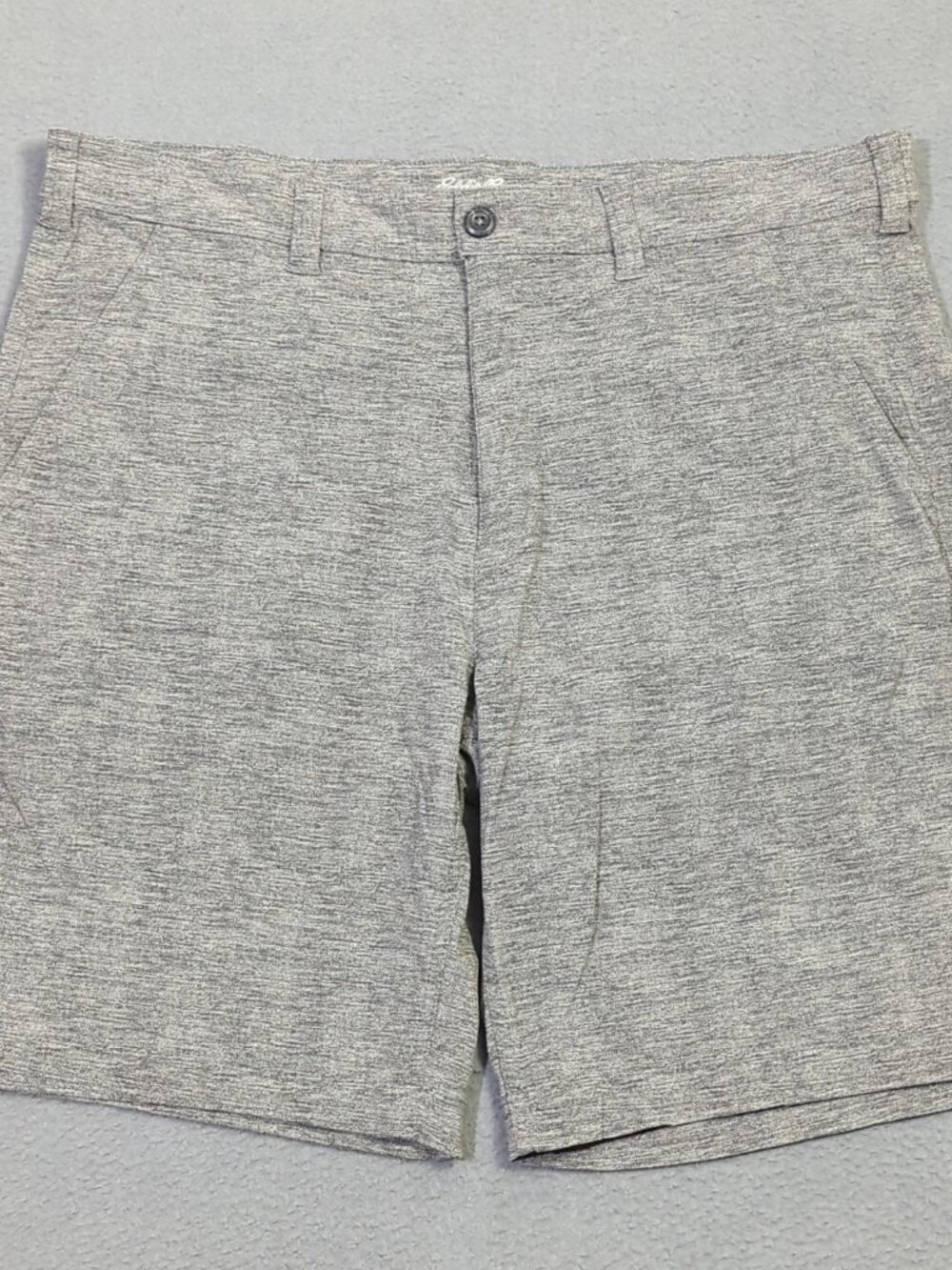 Eddie Bauer Travex Shorts Men's 38 Gray Nylon 9" Stretch Outdoor Hiking Camping